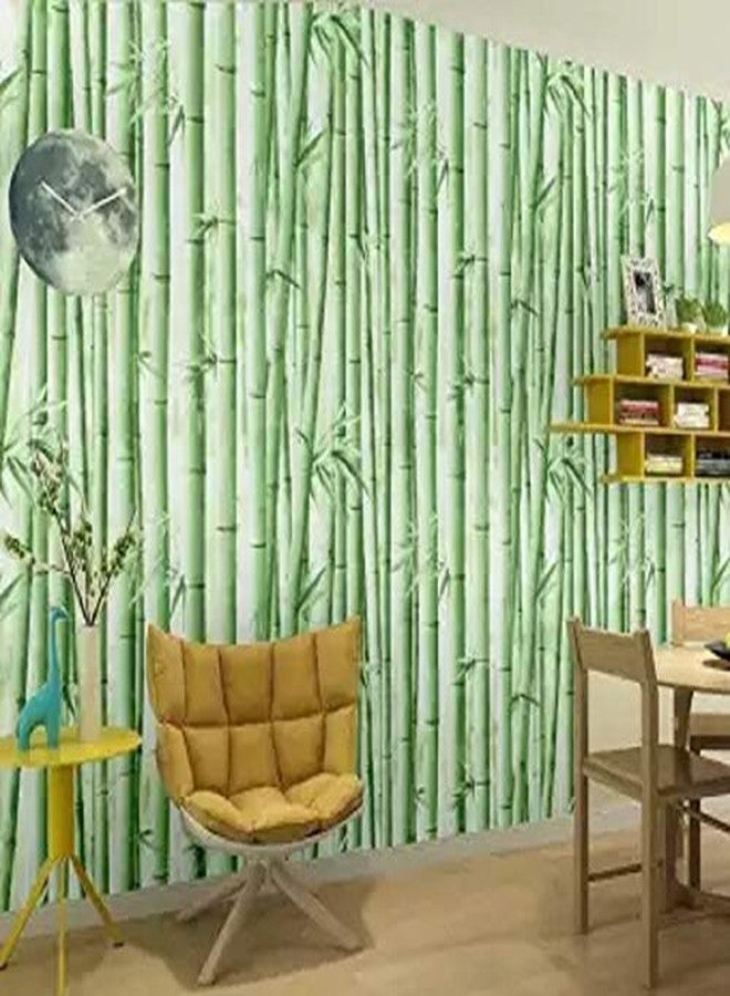 JAAMSO ROYALS ورق جدران JAAMSO ROYALS بنقشة شجرة الخيزران الخضراء، ورق جدران، ورق جدران لتزيين الجدران، ورق جدران، ملصقات جدارية للمطبخ (18 بوصة × 236 بوصة = 30 سم قدم مربع) - Image 3